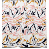 Abstrakte Linien modern Duschvorhang (Vorderseite)