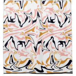 Abstrakte Linien modern Duschvorhang