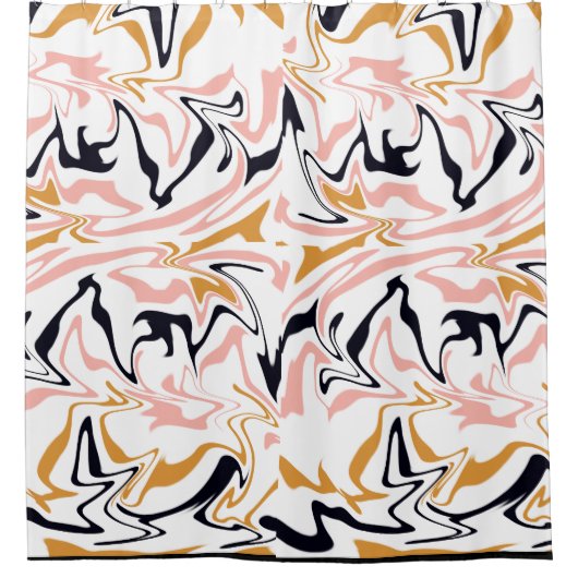 Abstrakte Linien modern Duschvorhang (Vorderseite)