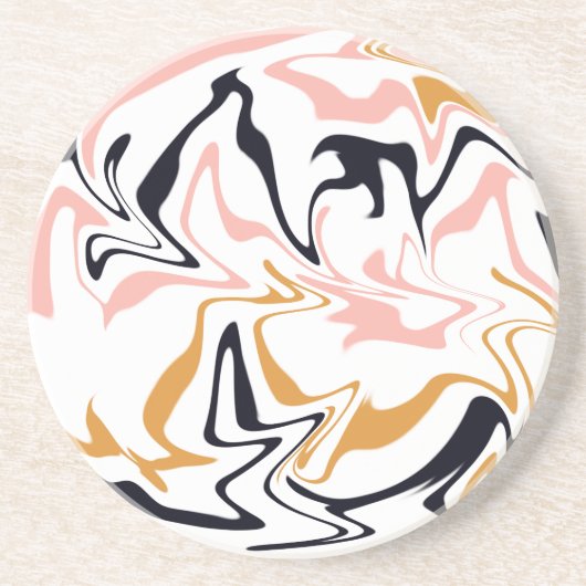 Abstrakte Linien modern Getränkeuntersetzer (Vorne)