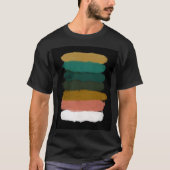 Abstrakte Linien, moderne Pinselstriche. T-Shirt (Vorderseite)