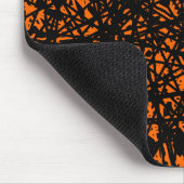 Abstrakte Linien - Orange Mousepad (Ecke)