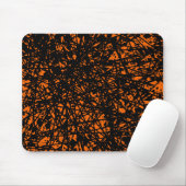 Abstrakte Linien - Orange Mousepad (Mit Mouse)