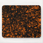 Abstrakte Linien - Orange Mousepad (Vorne)