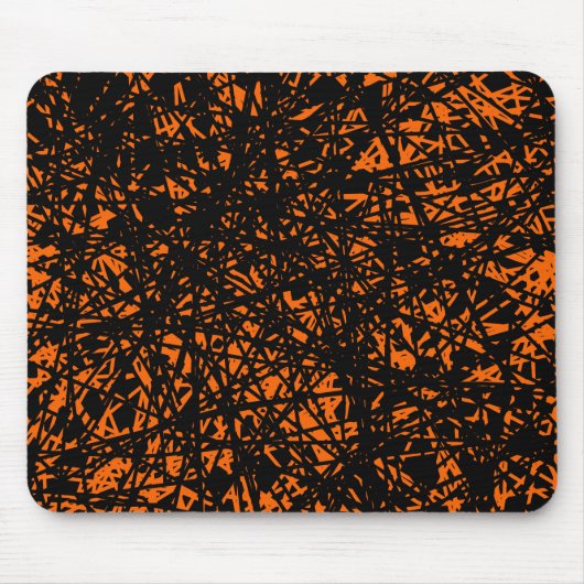 Abstrakte Linien - Orange Mousepad (Vorne)