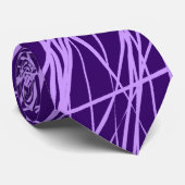 Abstrakte Linien - Ostern Lila am 33.006 Krawatte (Gerollt)