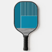 Abstrakte Linien Pickleball Schläger (Rückseite)
