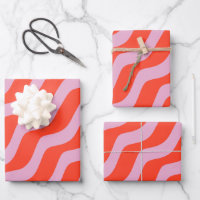 Abstrakte Linien Retro Rosa Vintage Zebra Streifen