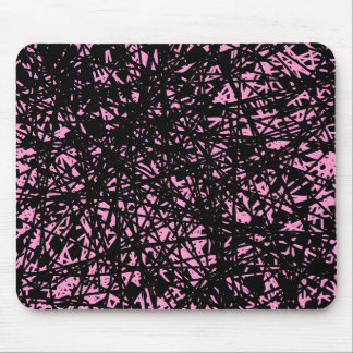 Abstrakte Linien - rosa Mousepad