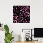 Abstrakte Linien - rosa Poster (Heimbüro)