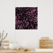 Abstrakte Linien - rosa Poster (Küche)