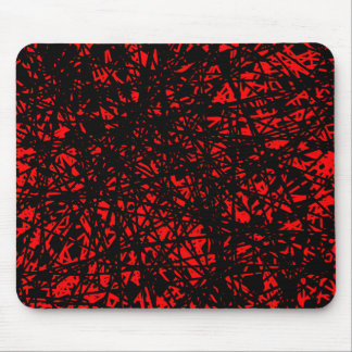 Abstrakte Linien - Rot Mousepad