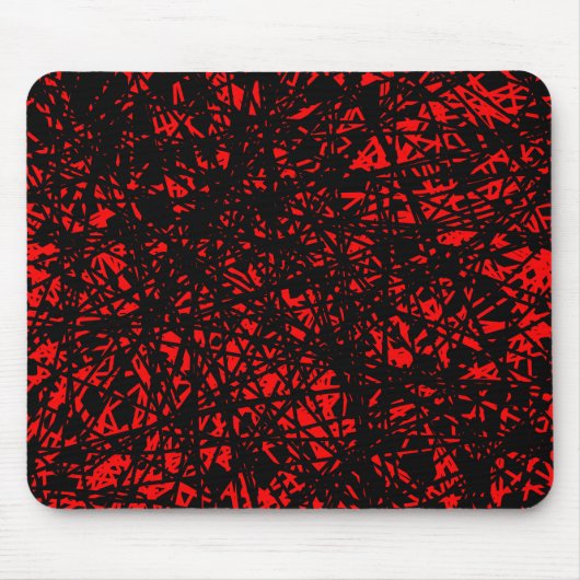 Abstrakte Linien - Rot Mousepad (Vorne)