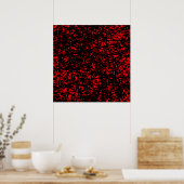 Abstrakte Linien - rot Poster (Küche)