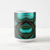 Abstrakte Linien Schwarzes Gold Kaffeetasse (Mittel)