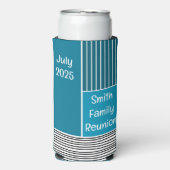 Abstrakte Linien Selters Dosenkühler (Seltzer Vorderseite)