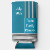 Abstrakte Linien Selters Dosenkühler (Vorderseite)