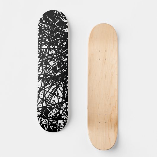Abstrakte Linien Skateboard (Vorderseite)