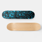 Abstrakte Linien - Sky Blue Skateboard (Horizontal)