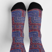 Abstrakte Linien Socken (Oben)