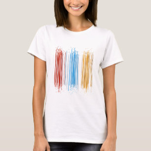 Abstrakte Linien T-Shirt