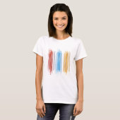 Abstrakte Linien T-Shirt (Vorne ganz)