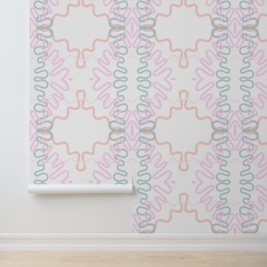 Abstrakte Linien Tapete (Anwendung)