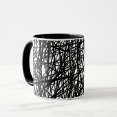 Abstrakte Linien Tasse (Vorderseite Links)