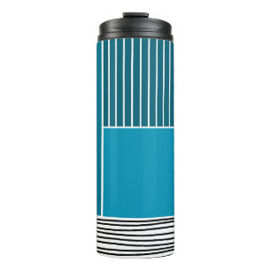 Abstrakte Linien Thermosbecher