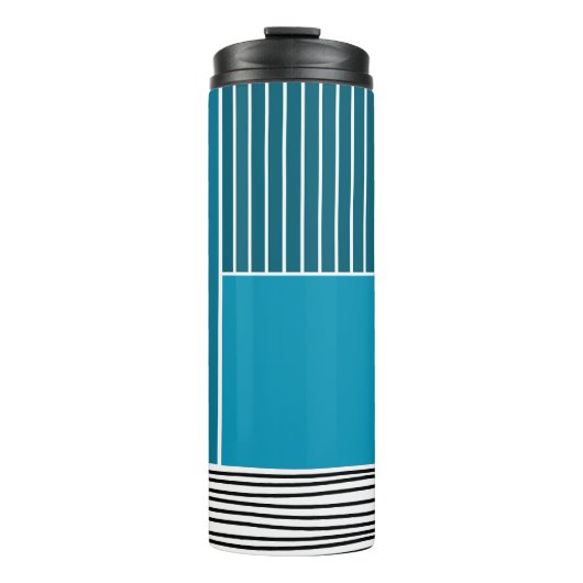 Abstrakte Linien Thermosbecher (Vorderseite)