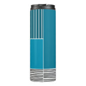 Abstrakte Linien Thermosbecher (Rückseite)