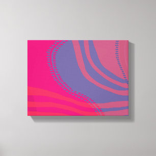 Abstrakte Linien- und Kurvenlandschaft Leinwanddruck