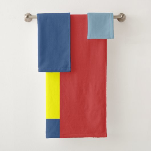 Abstrakte Linien und Rechtecke Badhandtuch Set (Insitu)