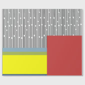 Abstrakte Linien und Rechtecke Geschenkpapier (Flach)