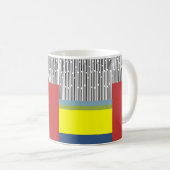 Abstrakte Linien und Rechtecke Kaffeetasse (VorderseiteRechts)