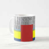 Abstrakte Linien und Rechtecke Kaffeetasse (Vorderseite Links)