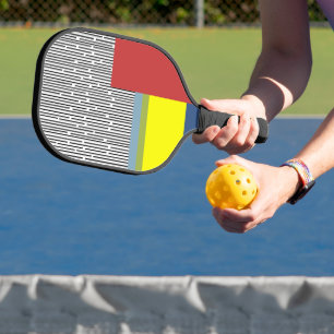 Abstrakte Linien und Rechtecke Pickleball Schläger