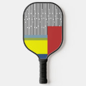 Abstrakte Linien und Rechtecke Pickleball Schläger (Vorderseite)