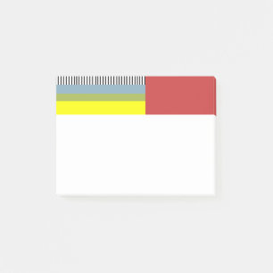 Abstrakte Linien und Rechtecke Post-it Klebezettel