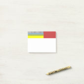 Abstrakte Linien und Rechtecke Post-it Klebezettel (Auf Schreibtisch)
