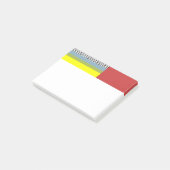 Abstrakte Linien und Rechtecke Post-it Klebezettel (angewinkelt)