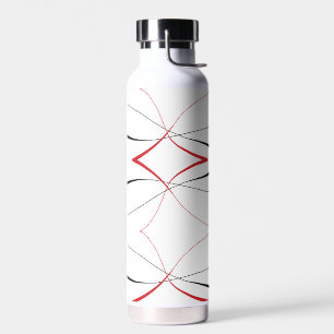 abstrakte Linien Wasserflasche Trinkflasche