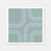 Abstrakte Linienkunst aus dem Mittelalter Serviette (Vorderseite)