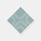 Abstrakte Linienkunst aus dem Mittelalter Serviette (Ecke)