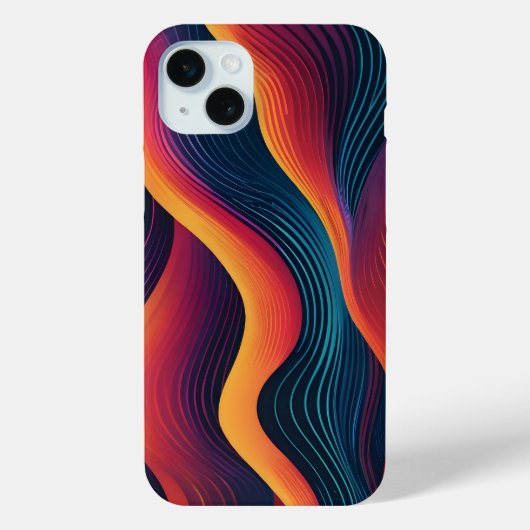 Abstrakte Linienmuster Case-Mate iPhone Hülle (Rückseite)