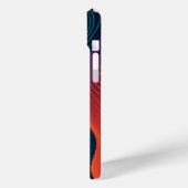 Abstrakte Linienmuster Case-Mate iPhone Hülle (Rückseite / Links)