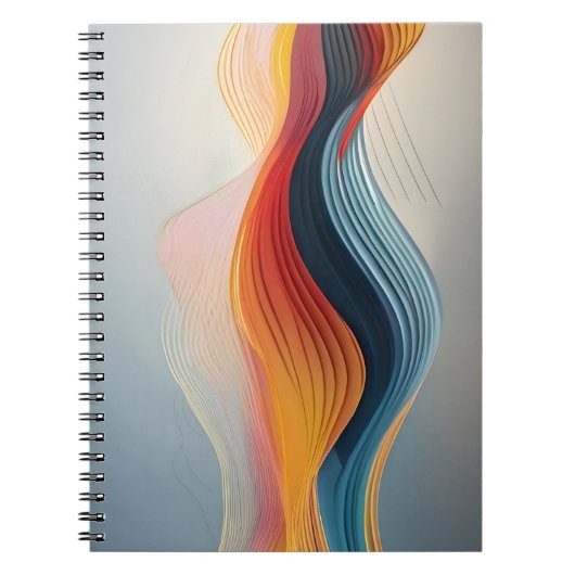 Abstrakte Linienmuster Notizblock (Vorderseite)