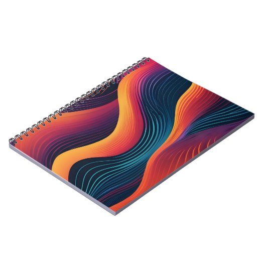 Abstrakte Linienmuster Notizblock (Linke Seite)