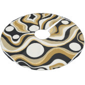 Abstrakte Linienmuster Polyester Weihnachtsbaumdecke (Schrägansicht)