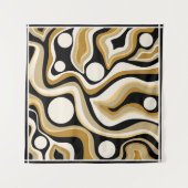 Abstrakte Linienmuster Wandteppich (Vorderseite (Horizontal))